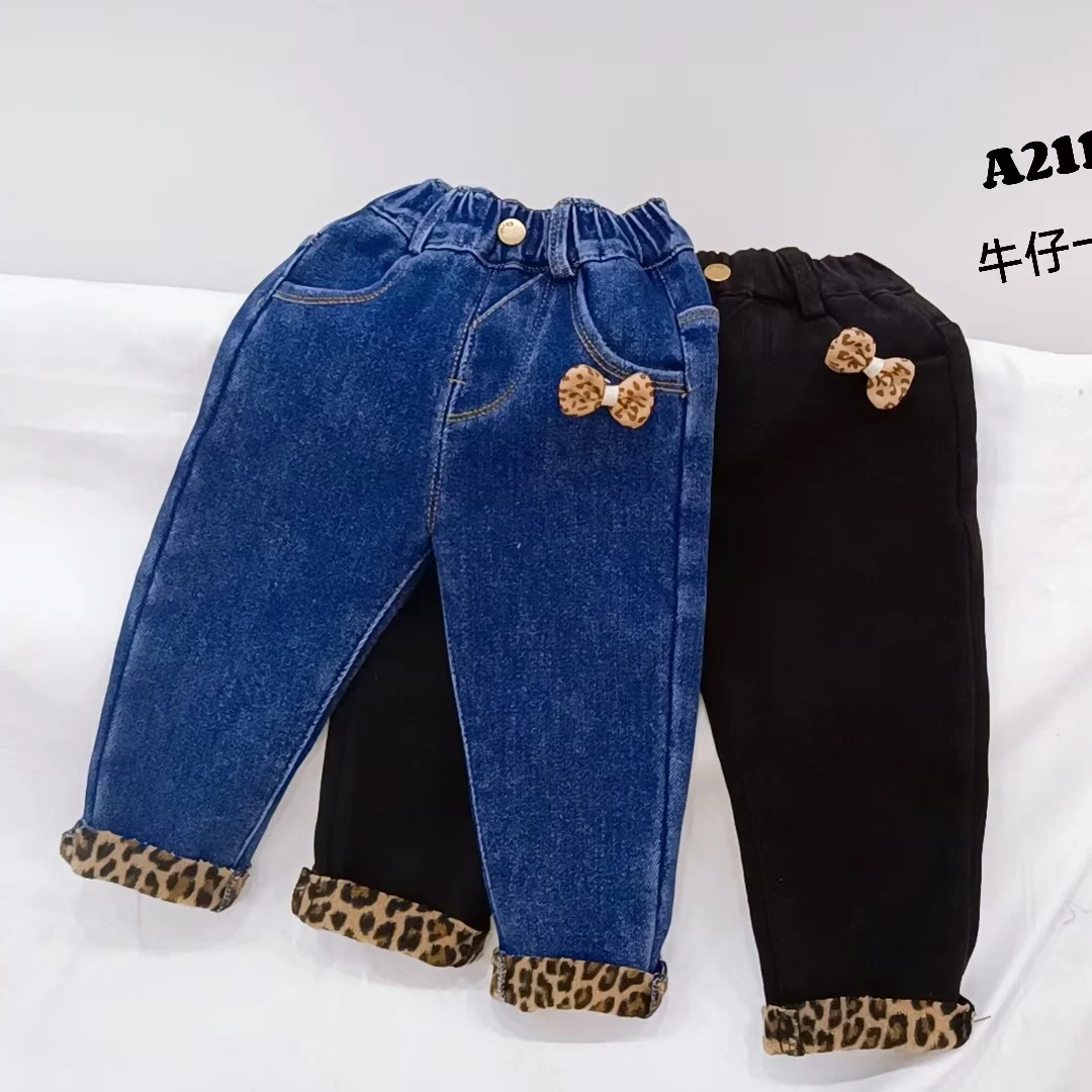 super thick heavy weight 16oz leopard pattern printing bonded polar fleece denim fabric for winter jeans jackets