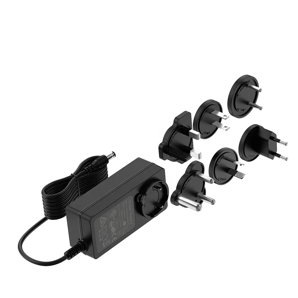 24V 2A Detachable Power Adapter for Robot Logitech Racing Wheel Image Scanner LED LabelWriter Printer LCD Water Purifier