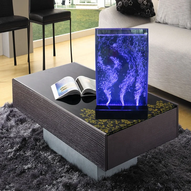 Mini Swirl Waterfall Led Lighting Water Bubble Wall Bedroom Furniture Sets