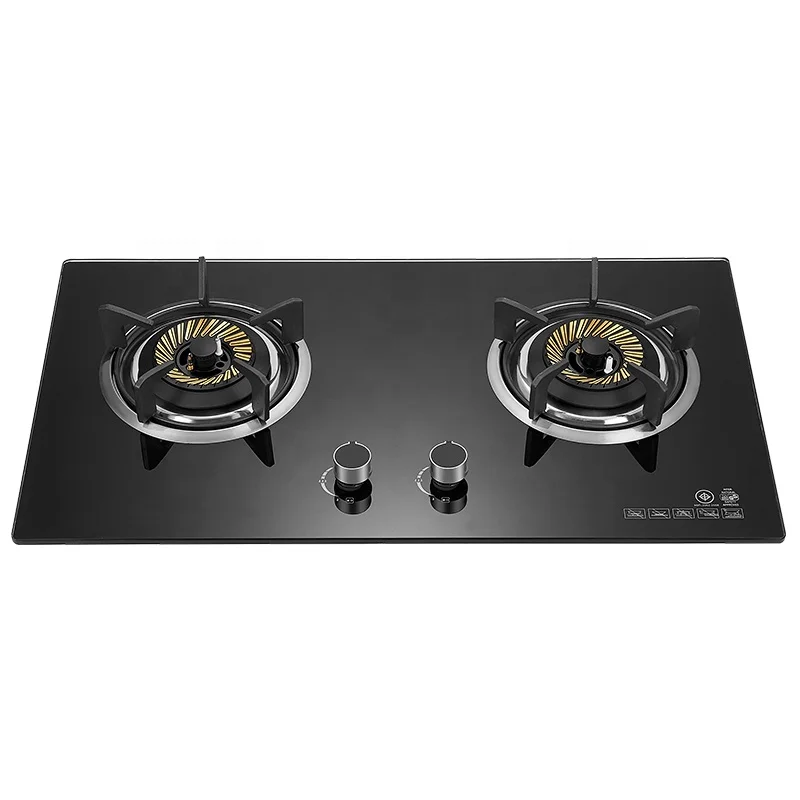 Высококачественная кухонная стеклянная верхняя панель, супер кухонная бытовая Встроенная газовая плита