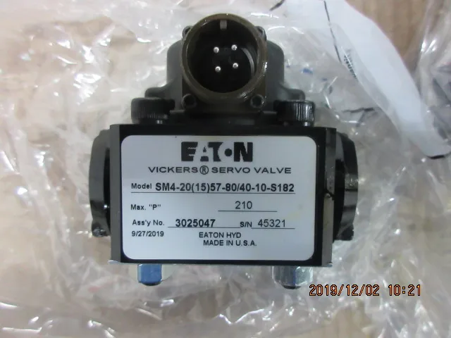 Eaton Vickers SM4-20(15)57-80/40-10-S182 hydraulic proportional servo valves