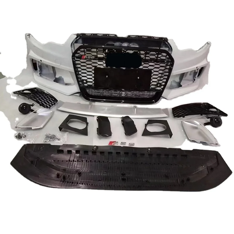 Good Quality Auto Parts A6 Upgrade to RS6 Front Bumper with Grille Body Kit for audi a6 c7 2012-2015