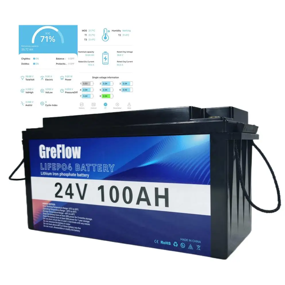 High Capacity batterie lifepo4 24v Lithium Batteries Pack Widely Used On ship And Golf Cart batterie 24v lithium lifepo 4