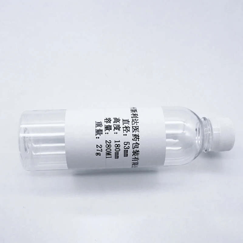 280Ml Cheap Price Transparent Pet Plastic Customized Lemon Juice Concentrate Bottles