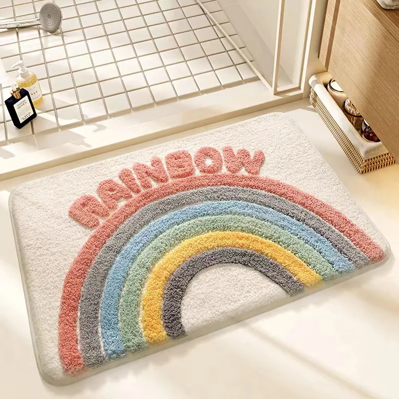 Wholesale High Quality Tufting Rug Machine Made Pile Coating Flocking Wool Door Mat Area Rugs Carpet for Home