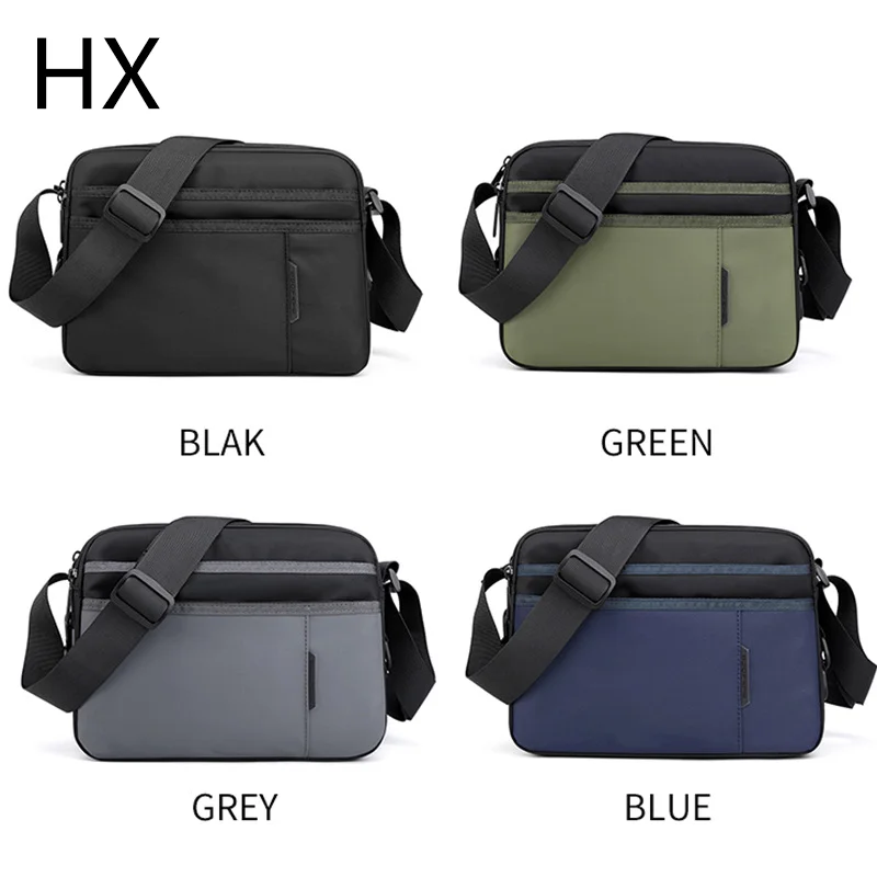 wholesale custom print water proof cheap inclined business shoulder crossbody messenger  bags for men