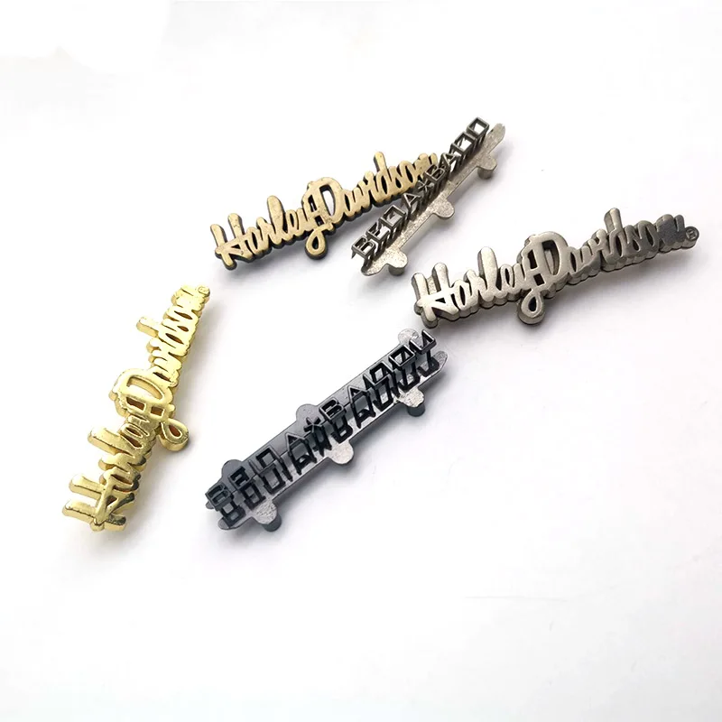 Custom engraved metal name labels purse tags badge plates logo for bag