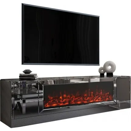 wall wood  TV cabinet with Fireplace TV Stand Living Room Storage  TV shelf