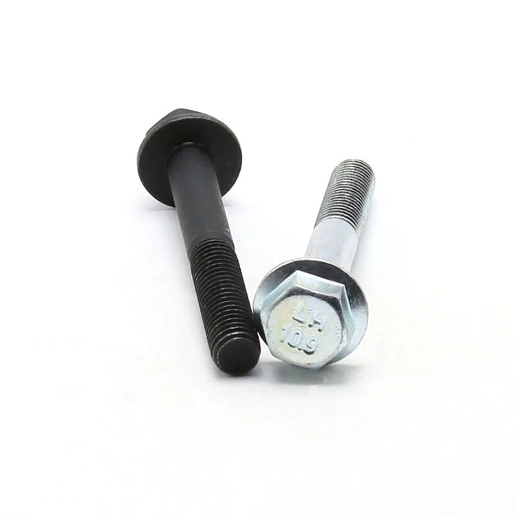  Customize white black hexagon screw flange