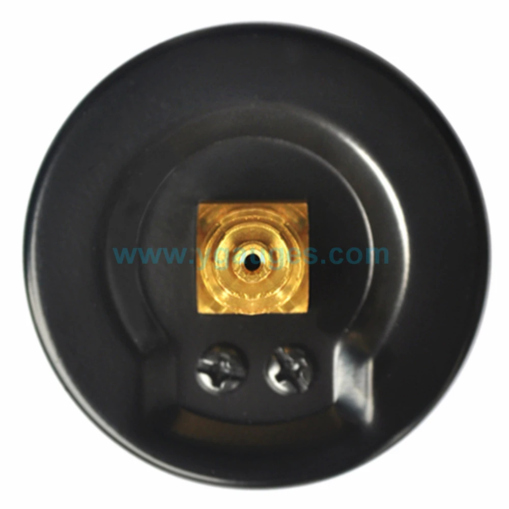 Professional manufacturer center back oxygen gas pressure gauge