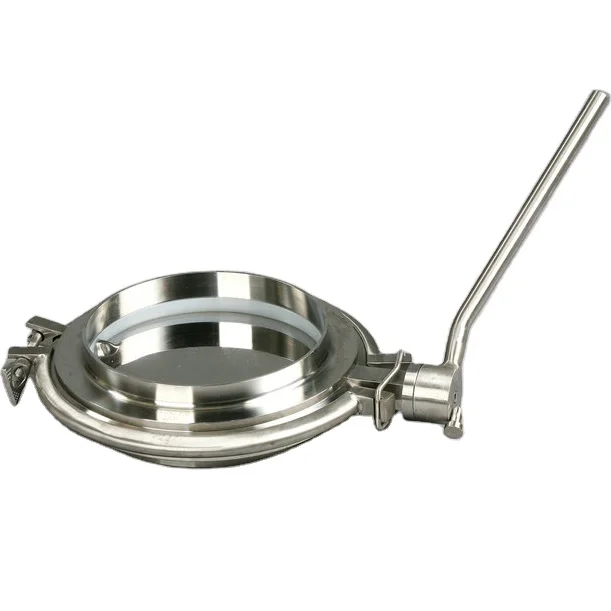 Hygienic ss304 Stainless Steel Quick Open Valve Clamp Type For IBC Tank Powder Butterfly Valve