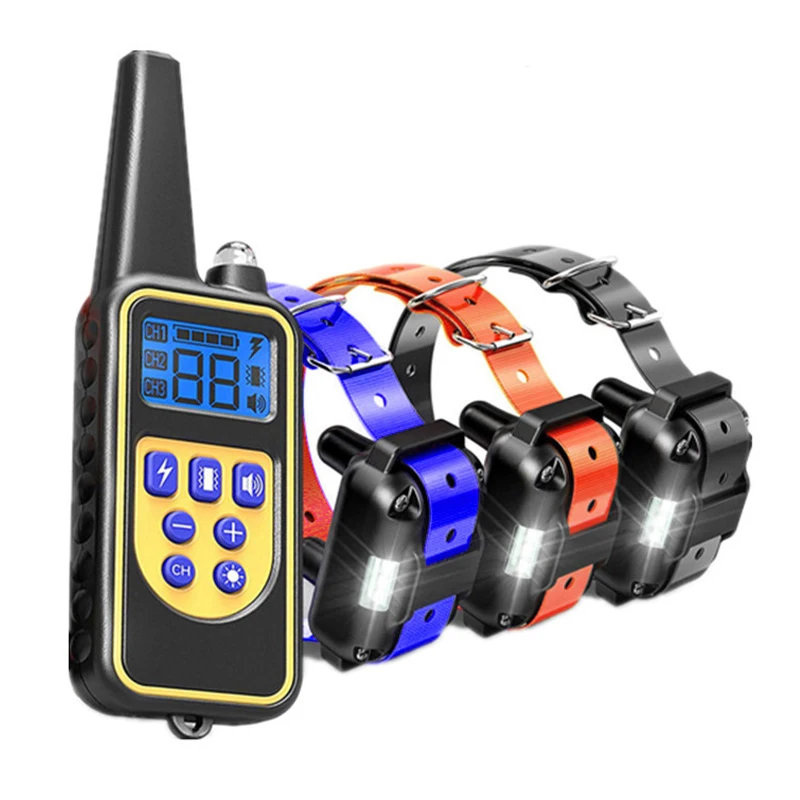 Waterproof Rechargeable Electric Bark Control Pet Dog Training Collar Stop Dog from Barking with Remote