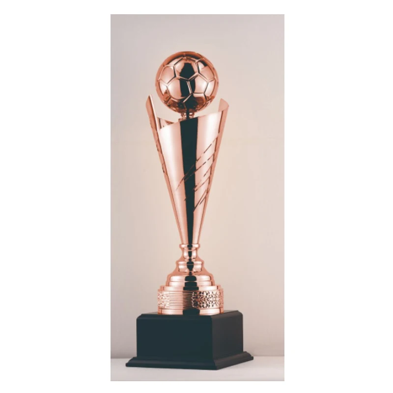 High Quality Metal Gold Silver Bronze Custom Logo football Trophy Award Cup sports trophy