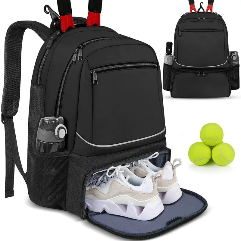 Durable unisex Large Capacity Pickleball Tennis backpack Outdoor Sports Quality Padel Racquet Backpack Shoe Compartment Gym bag