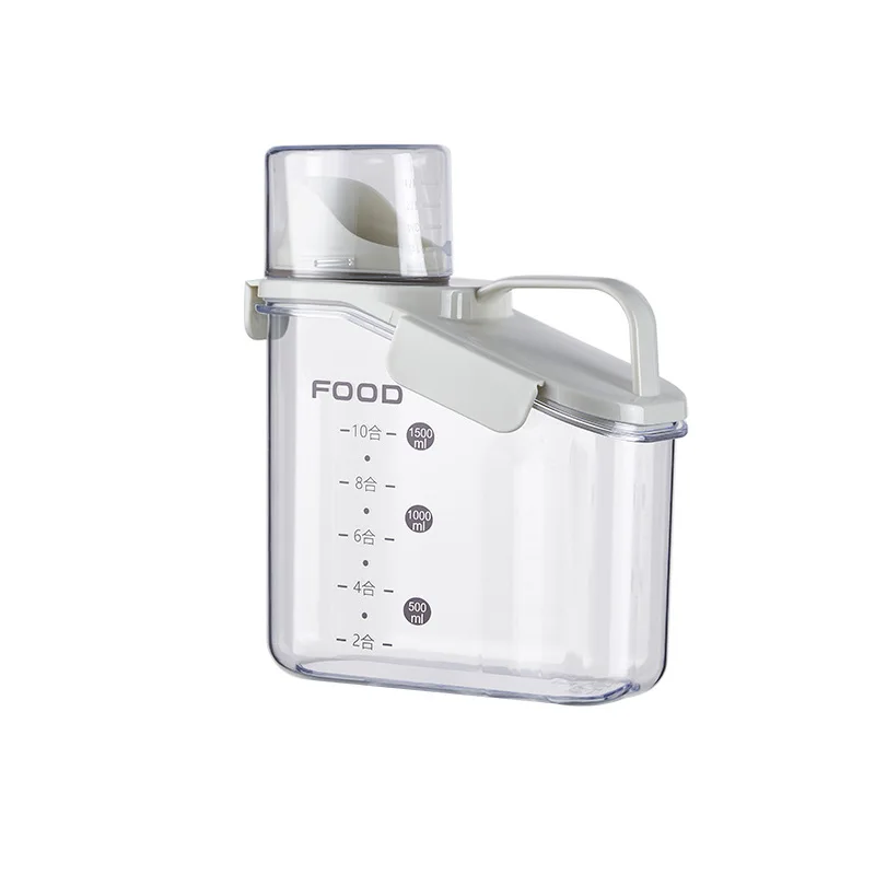 2.8L Sealed Plastic Food Container Kitchen Rice Dispenser Cereals Dispenser