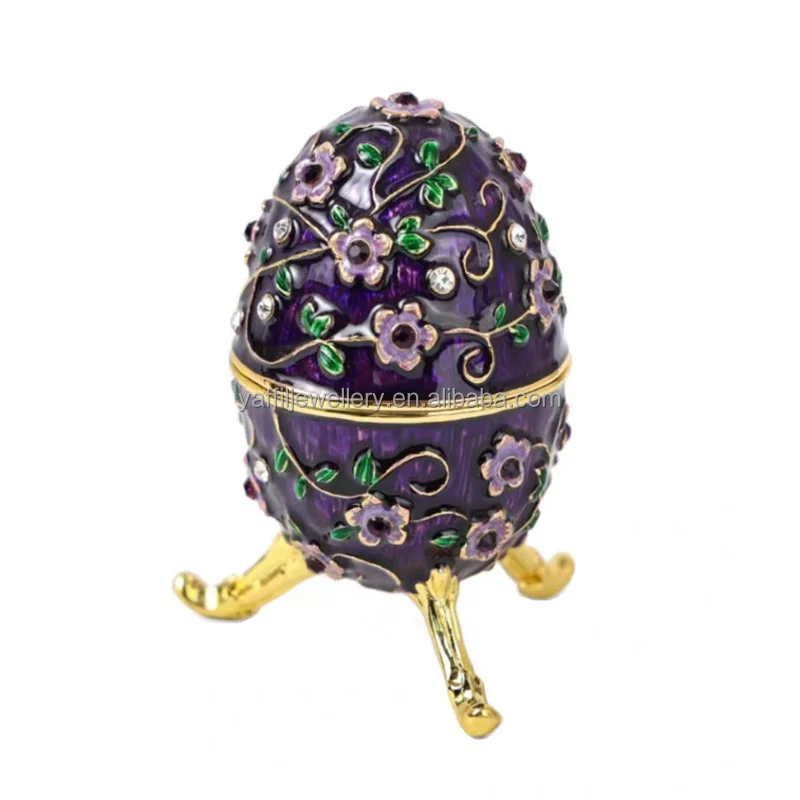 enamel  Feberge egg  Gifts jewelry box and Creative jewelry small ornaments