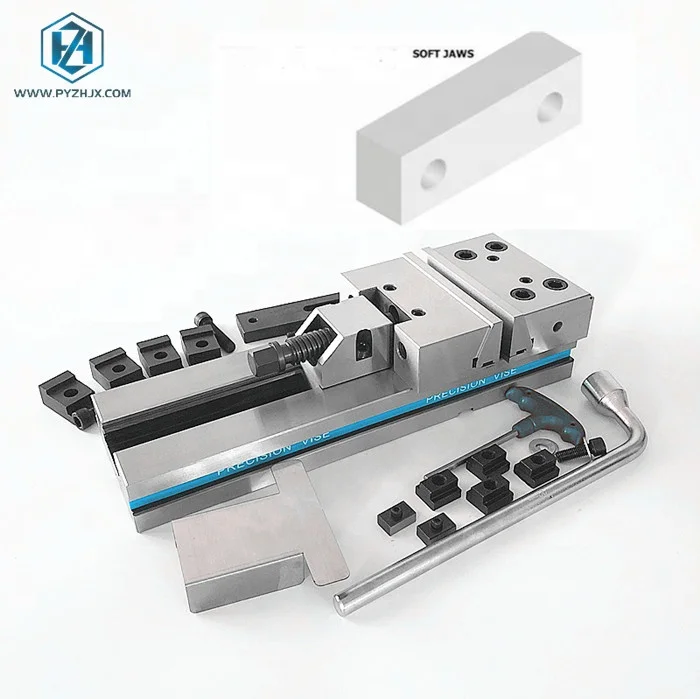 GT Precision Super Modular vise with Thread Hole for Soft Jaw Assembly