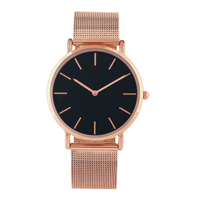 Latest OEM Face Design Watch Magnet Buckle Steel Mesh Band Quartz men Wrist Watch jam tangan