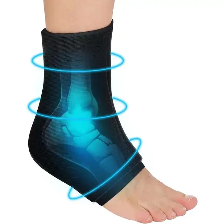 Ankle Ice Pack Wrap for Injuries Reusable Foot Ice Pack Stretchable Cold Pack Compression Therapy