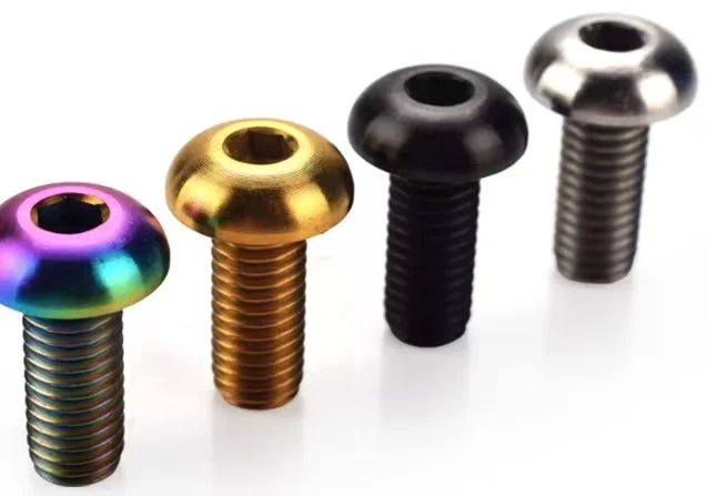 Hot Sale Titanium Anodized Colored M3 M4 M5 M6 Bicycle Motorcycle Titanium Screw