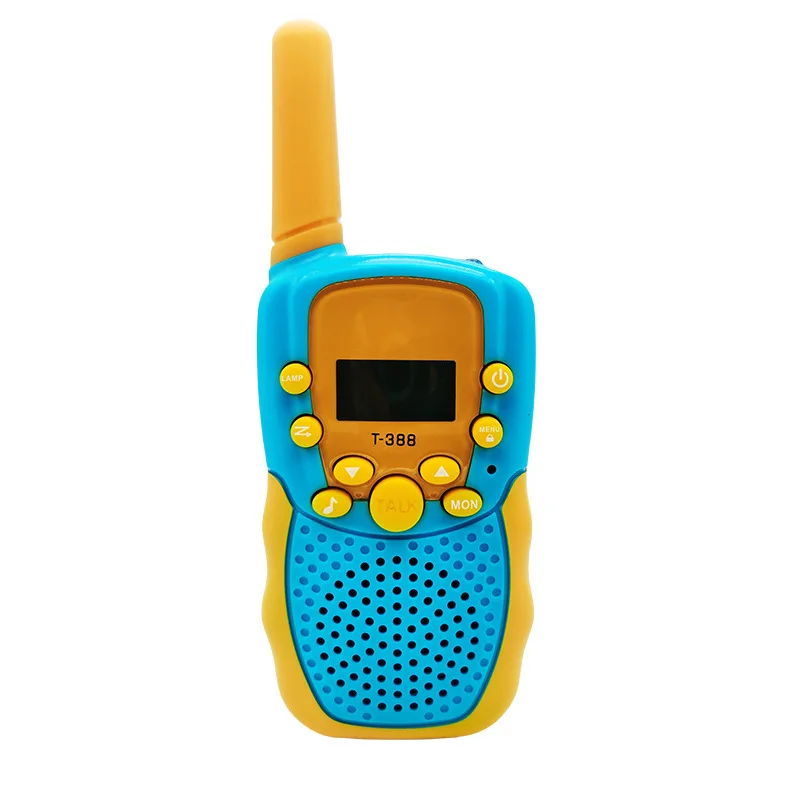Hot Sale T388 Kids Toy Walkie Talkie Two Ways Radio 3km Range 22 Channels Built In Flash Light For Girls Boys