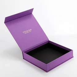 Custom Logo Wholesale Luxury Black Magnet Paperbox Wigs Clothing Carton Folding Magnetic Gift Box Packaging Paper Boxes