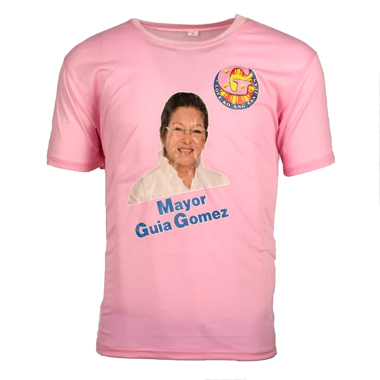 Election Campaign  Round Neck  Plus Size  Printing logo  t Shirt for President