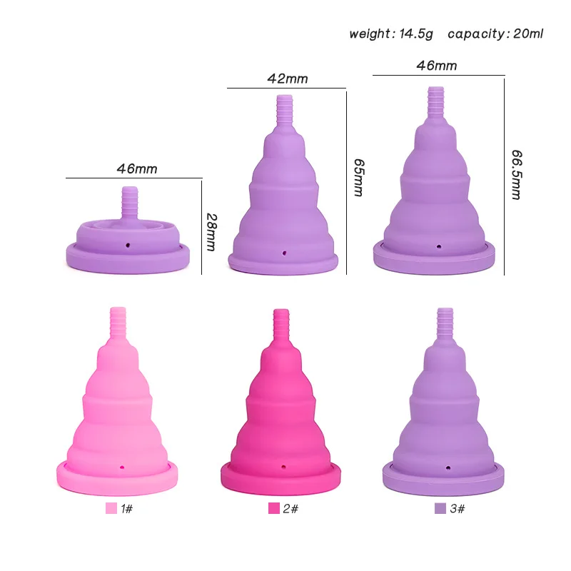 Hot sale cheap price eco-friendly women Healthcare Medical Grade Liquid Silicone Menstrual Period Cup