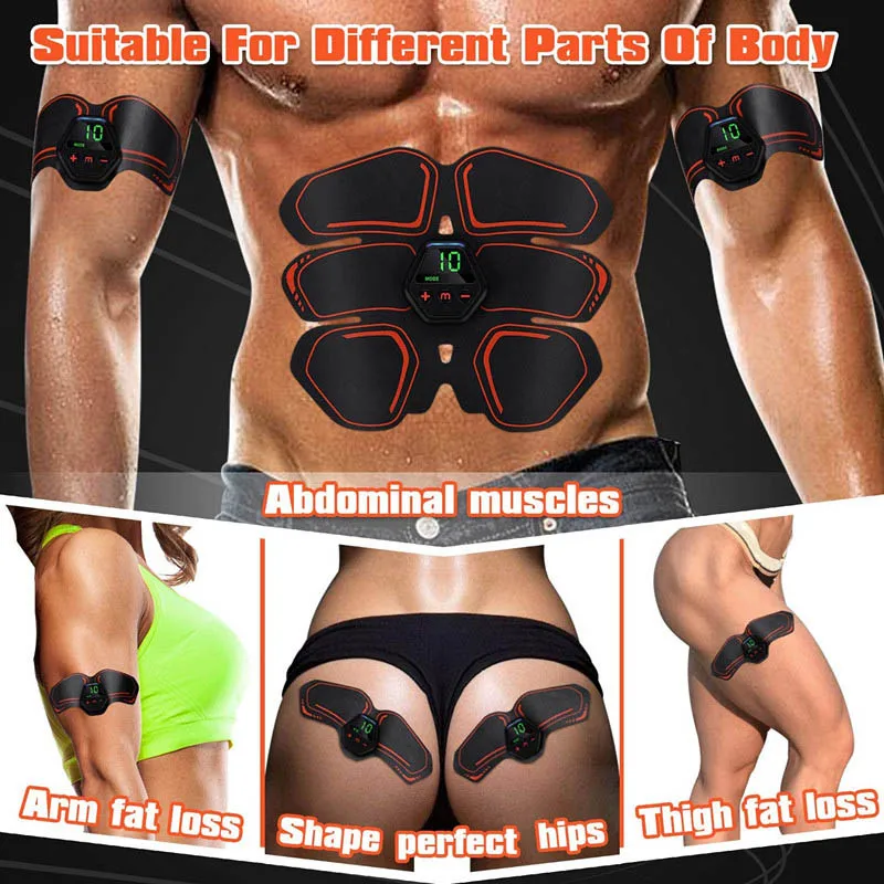 Fitness Machine Slimming Belts Weight Loss Massage EMS Electrostimulator ABS Trainer Abdominal Muscle Stimulator for Men Women
