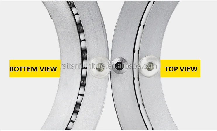 OD 304mm 12 inches Low-Noise Lazy Susan Aluminum Turntable Bearings Silent Revolving Ring Furniture Accessories