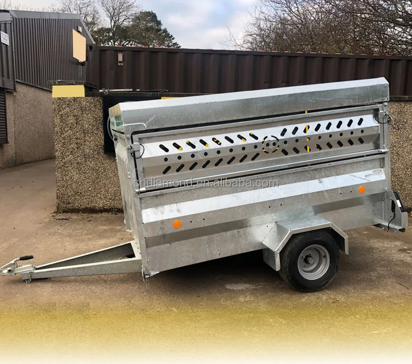 Road 7x4 750kg  quad bike livestock sheep Trailer/ATV hard canopy trailers/UTV Box lamb partition ewes transport farm trailer
