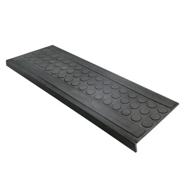 Skid Resistant Rubber Stair Treads for Concrete Marble Tile Metal Stairs