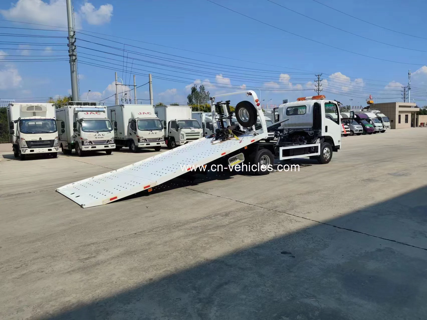 Japan ISUZU 700P 5 tons 6 tons wrecker tow truck for sale