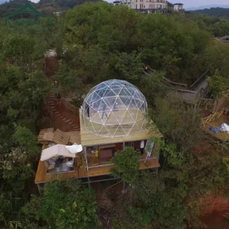 Customized Glamping House Tents GEO Geodome PVC Party Camping Geodesic Dome Tent