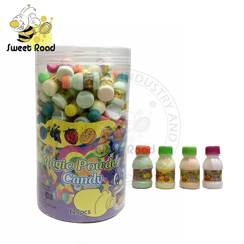 Фруктовый порошок, конфеты, фруктовые бутылки в форме порошка, конфеты, фруктовый аромат, кислый порошок, конфеты