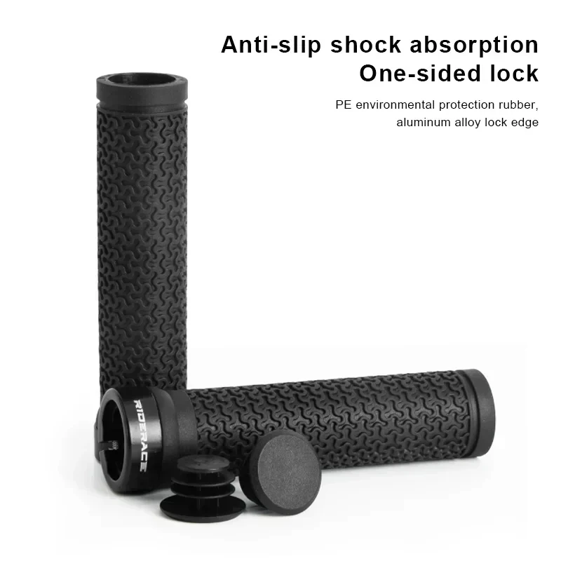 OEM/ODM MTB Cuffs Aluminum Alloy Lock Ring Bicycle Handlebar Grips Anti-slip Mountain Bike Handle Bar Grips Damping Bicycle Part