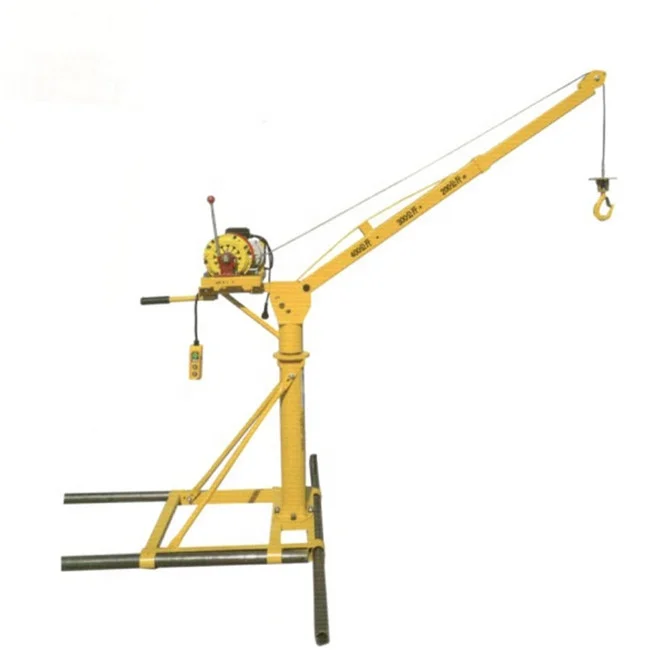 New Design Small Construction Lift Pulley Crane Portable Floor Crane