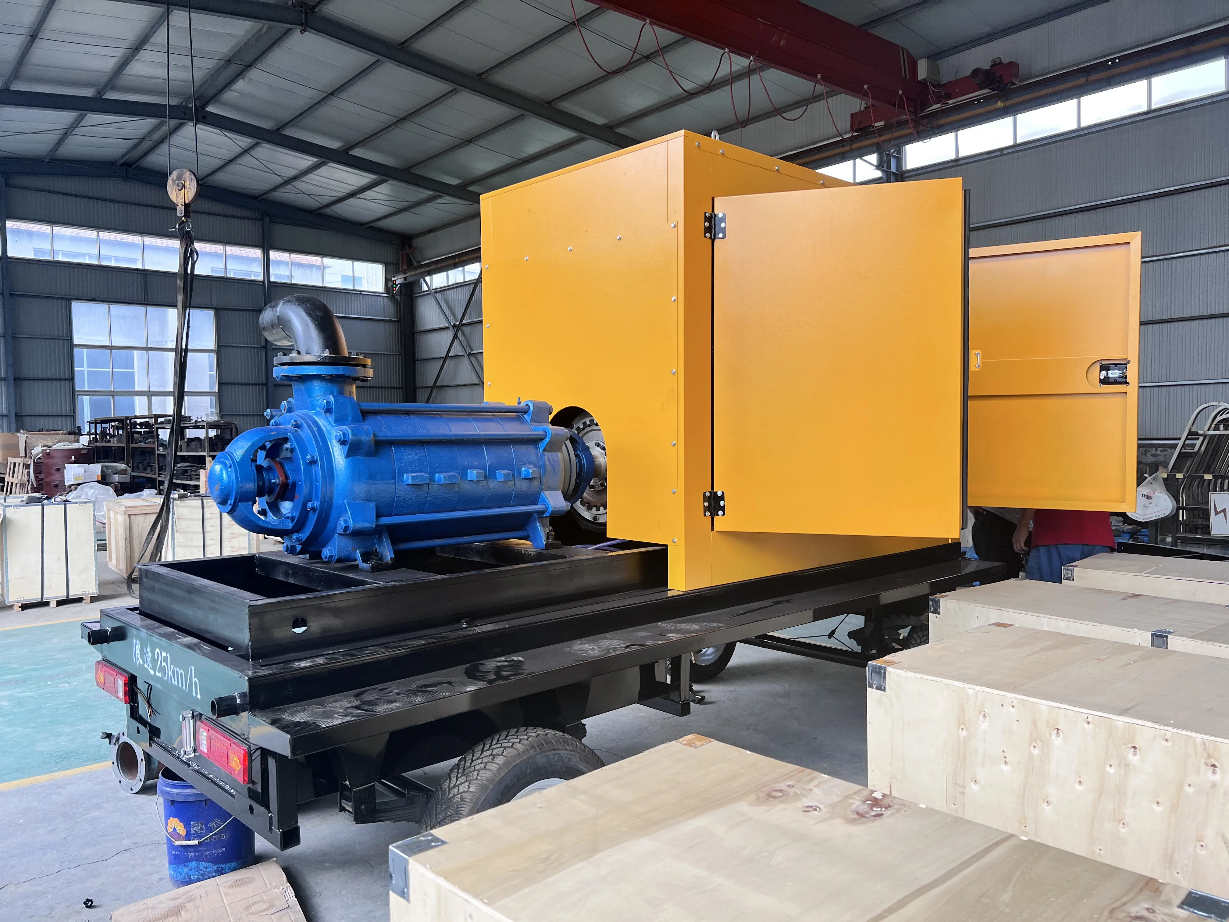 Farm Irrigation Centrifugal Horizontal Multistage Water Diesel Engine Driven Pump
