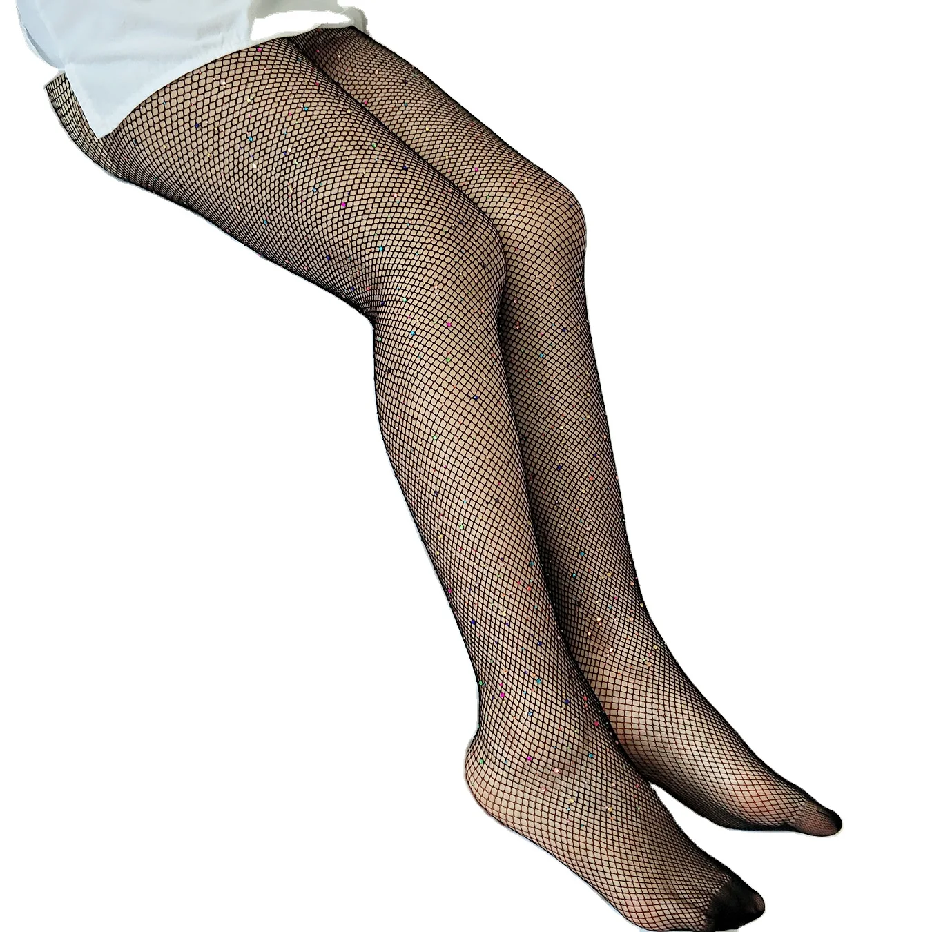 Лидер продаж на Amazon женские колготки в сеточку с кристаллами и бриллиантами чулки до бедра