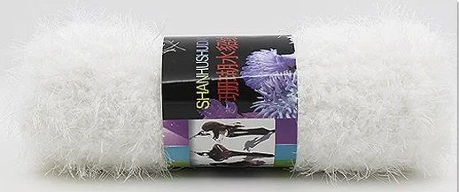 RongMeiXuan Hand Crochet yarn velvet thread Long hair Mink velvet wool yarn Knitting yarn thread Mink hair velvet