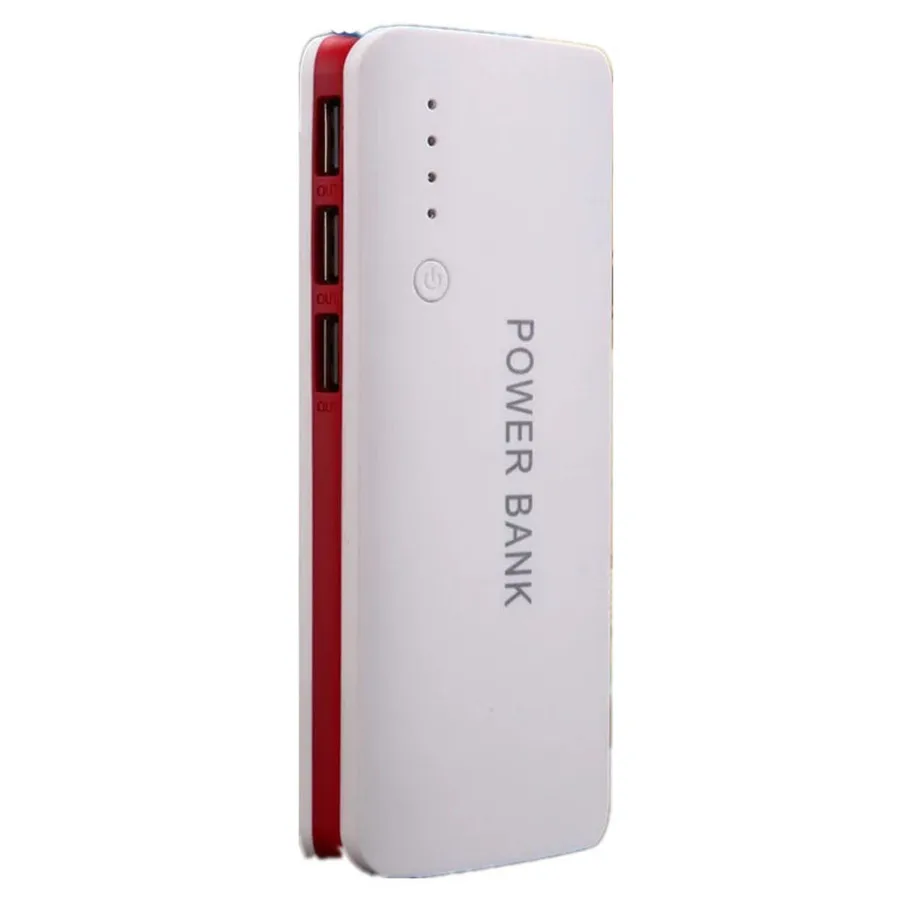 10000mAh Universal Portable 3USB Ports Power Bank High Capacity Powerbank with LED Light for Outdoor Smart Phones