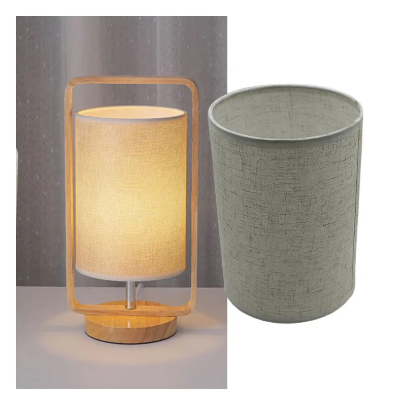 Modern PVC Material Small Drum Lamp Shade Table Lampshades Making Kit