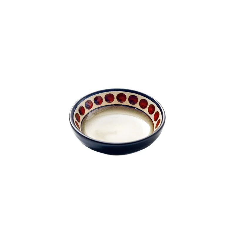 Квадратная сетка в скандинавском стиле для закусок и соуса, домашний сепаратор сушеных фруктов, керамическая деревянная тарелка, соевый соус, маленькая тарелка 3,5 дюйма