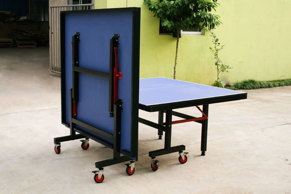 Professional Outdoor Indoor Table Tennis Table Movable Table With Wheels Eco-Friendly Anti-Corrosion Anti-UV Waterproof Features