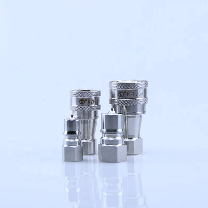 IOS7241-B H103 1/2 inch stainless steel hydraulic quick connect coupling one-way shutoff quick couplings