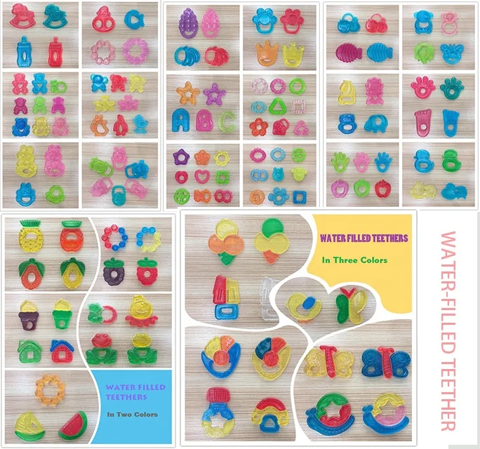 Hot sale House shaped gel water filled baby teething toys soft teether baby cooling teether