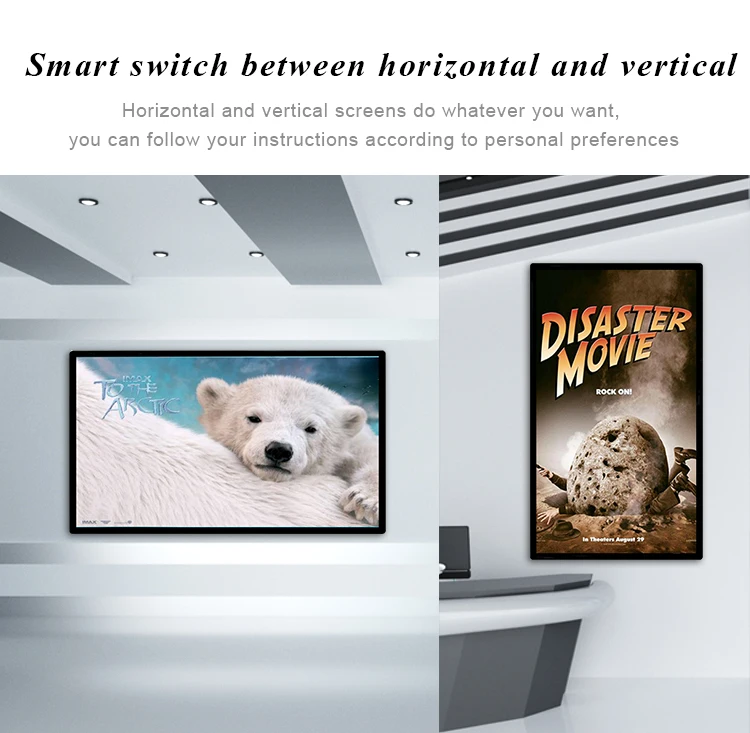 Ultra Thin Digital Signage Screen Wall Mount Lcd Advertising Display Digital Signage