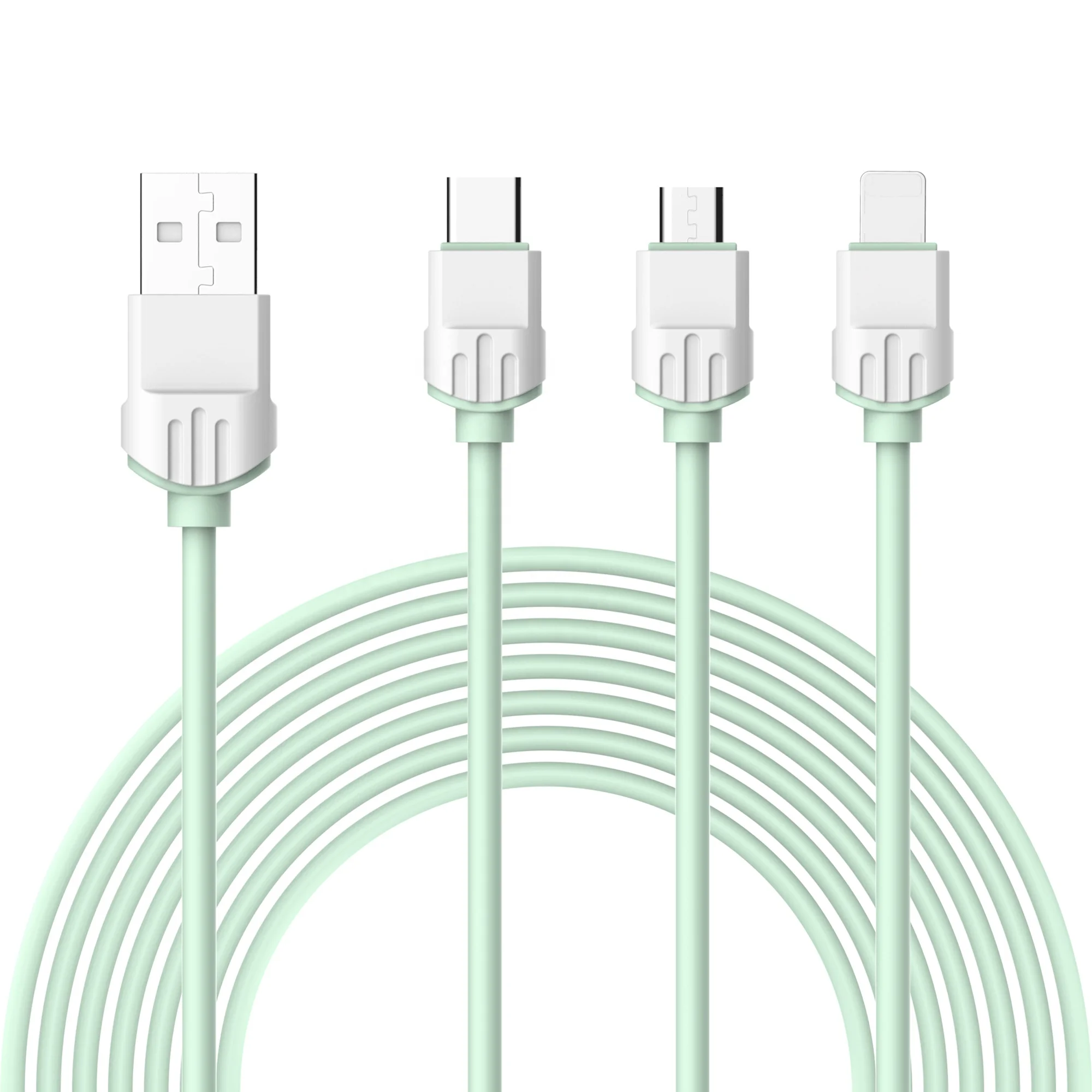  High quality pure copper wires 2A macaron dual colors data usb cable pvc material for samsung