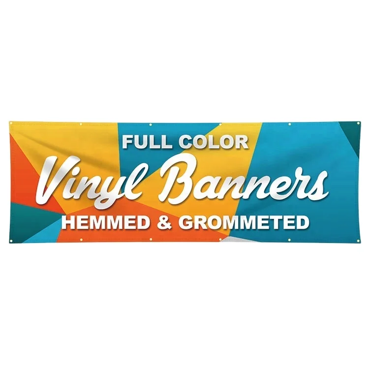 Custom Outdoor Advertising Fabric Vinyl Large Format PVC Flex Banner For Fence Printed Banner