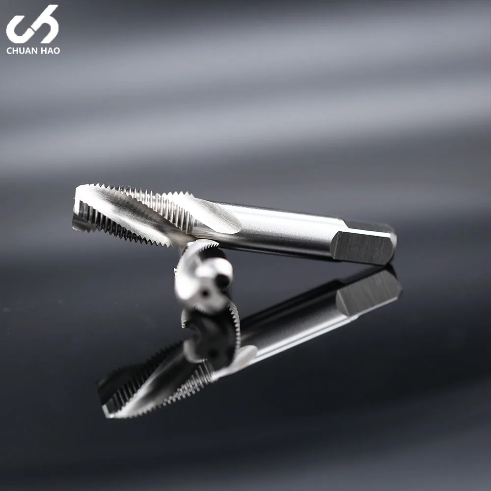 CH Factory Custom High Quality BSW 1/8-28 PT 55 Degree HSS-35 Pipe Thread Spiral Tap for Machine Threading Screw Tap&Die